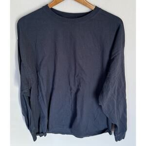 Hanes Adult Perfect-T Long-Sleeve Black T-Shirt XL